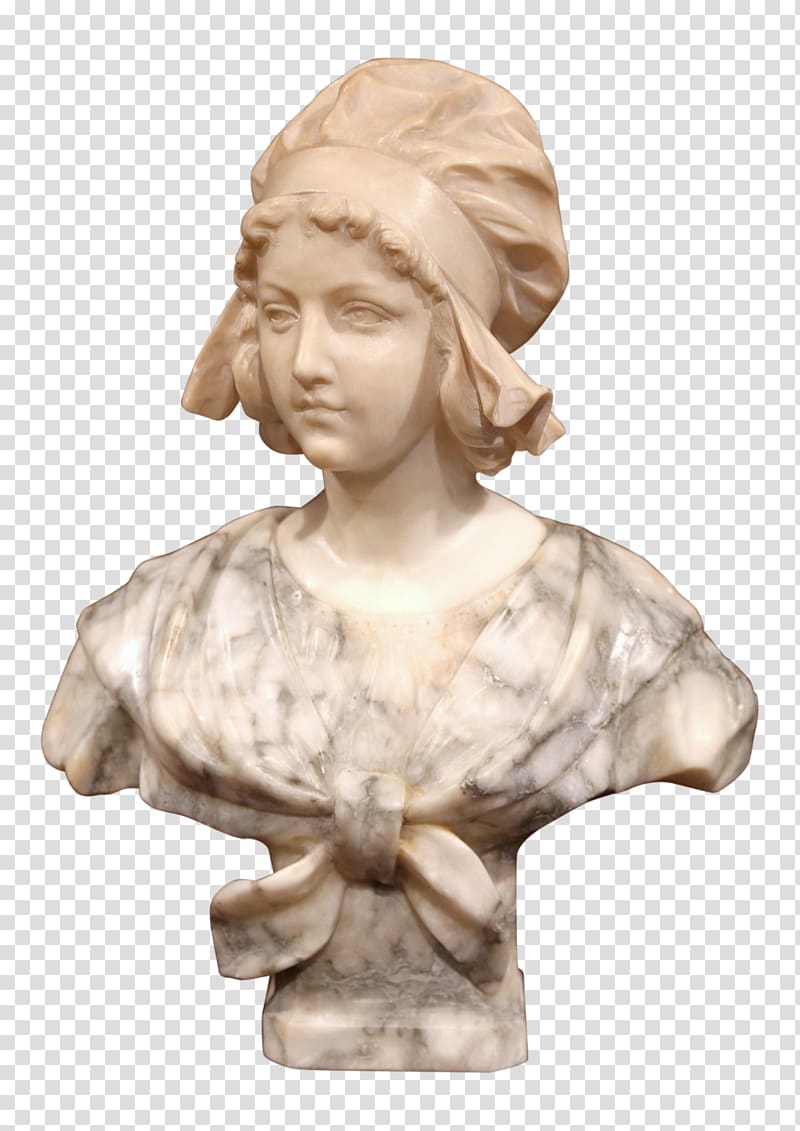 Country French Interiors France Marble Stone carving Bust, carved exquisite transparent background PNG clipart