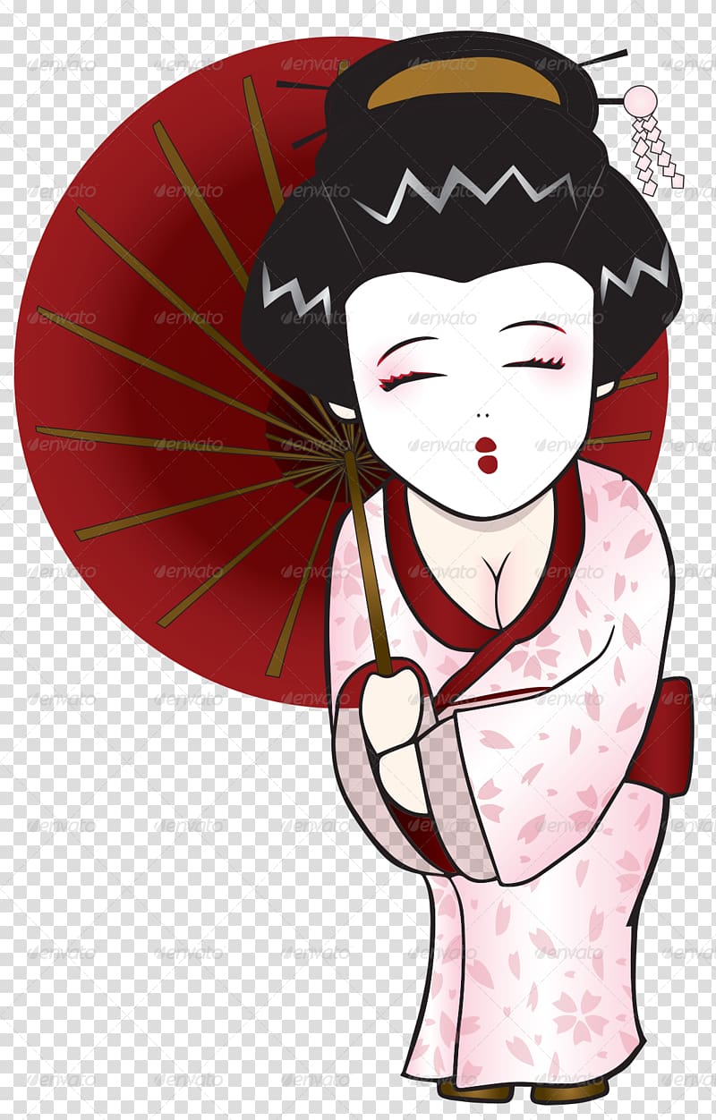 Geisha , woman transparent background PNG clipart | HiClipart