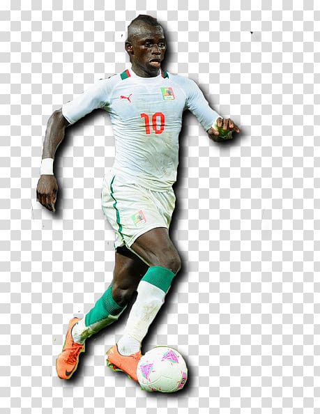 Football player Team sport, Sadio Mane transparent background PNG clipart