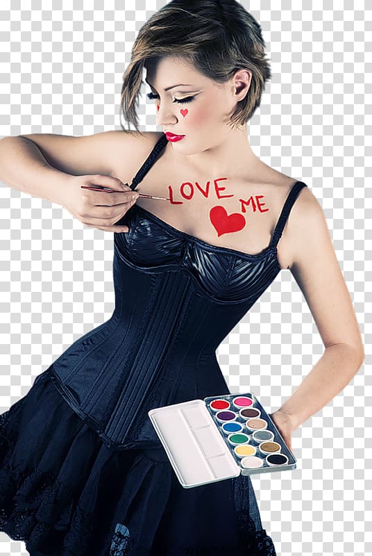 Huo Da Portable Network Graphics Woman Painting Valentine\'s Day, woman transparent background PNG clipart