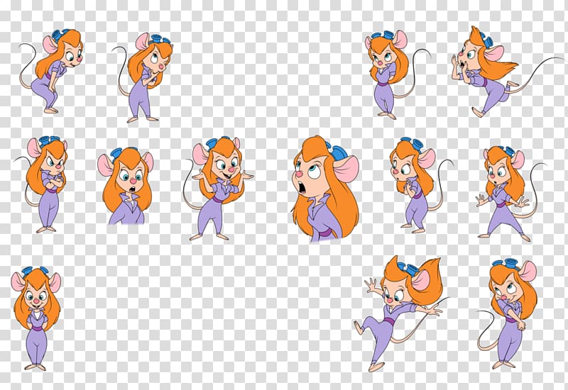 Gadget Hackwrench Chip \'n\' Dale Model sheet Fat Cat The Walt Disney  Company, character transparent background PNG clipart