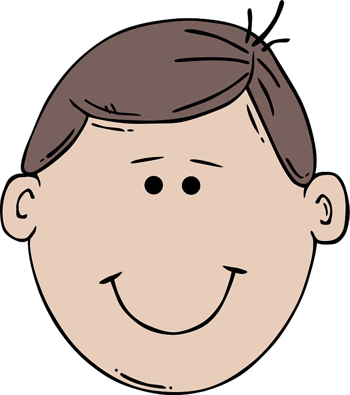 Cartoon Face , Boy Smiling transparent background PNG clipart