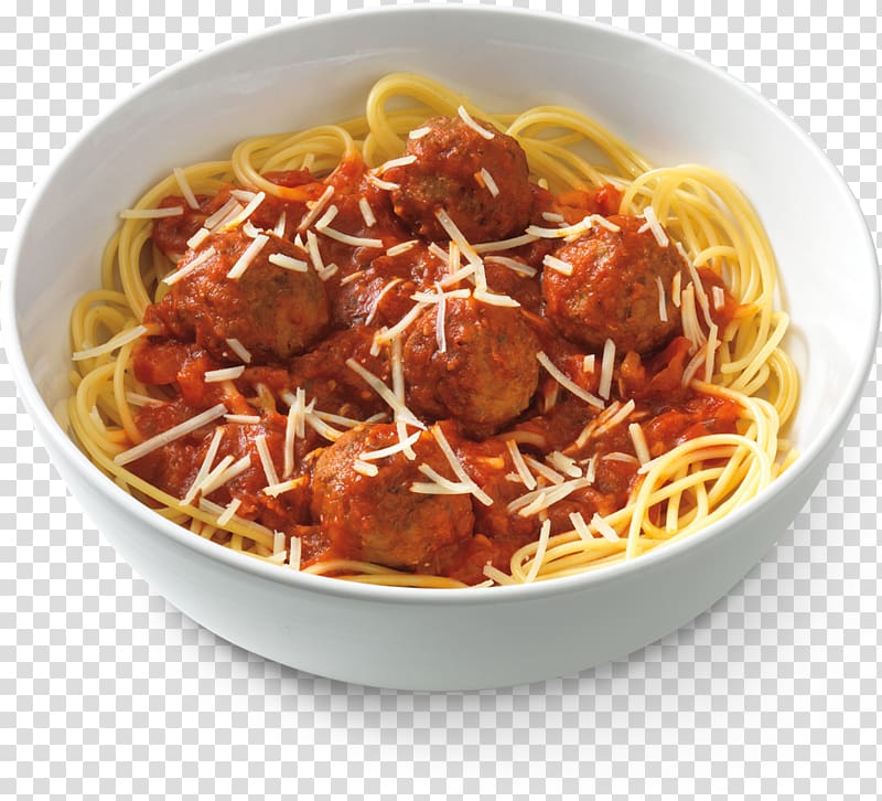 Spaghetti with meatballs Fettuccine Alfredo Noodles and Company, spaghetti transparent background PNG clipart