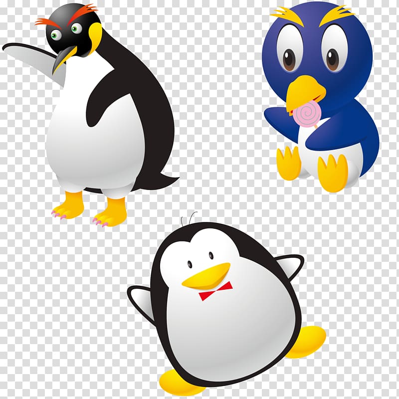 Penguin Cartoon Animation, Cute penguins transparent background PNG clipart