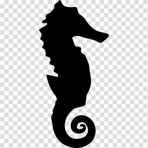 Seahorse Silhouette , seahorse transparent background PNG clipart