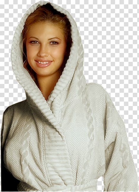 Bathrobe Tracksuit Terrycloth Hood, dress transparent background PNG clipart