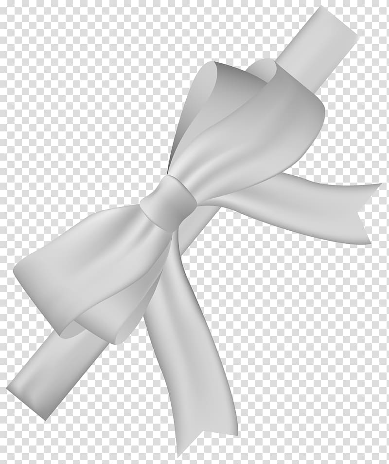 white bow illustration, White , White Bow transparent background PNG clipart