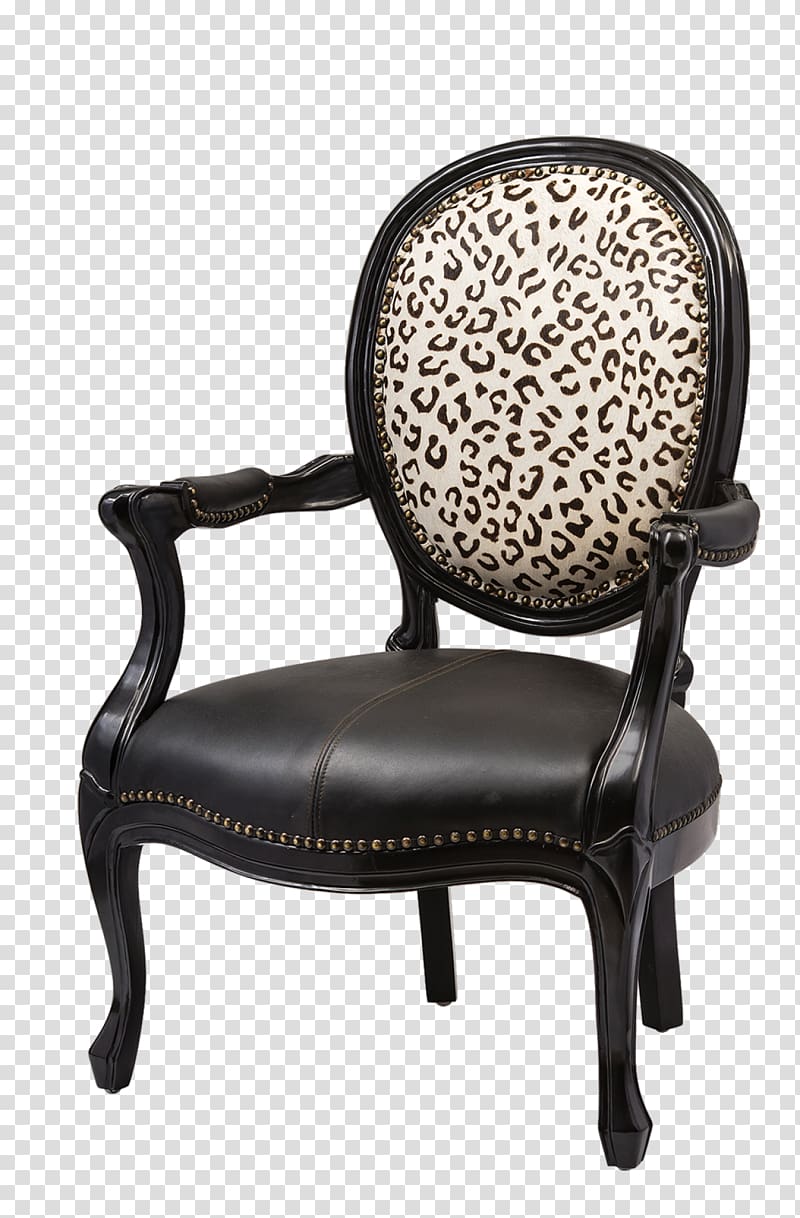 Chair Fauteuil Cattle Leather Crapaud, chair transparent background PNG clipart
