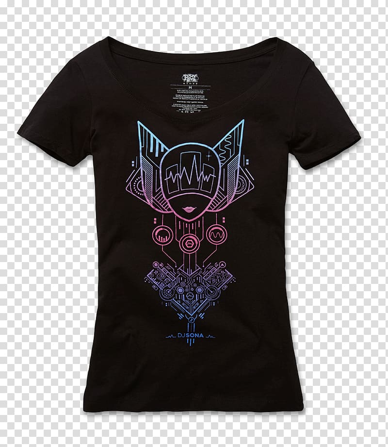 T-shirt DJ Sona Clothing League of Legends, T-shirt transparent background PNG clipart