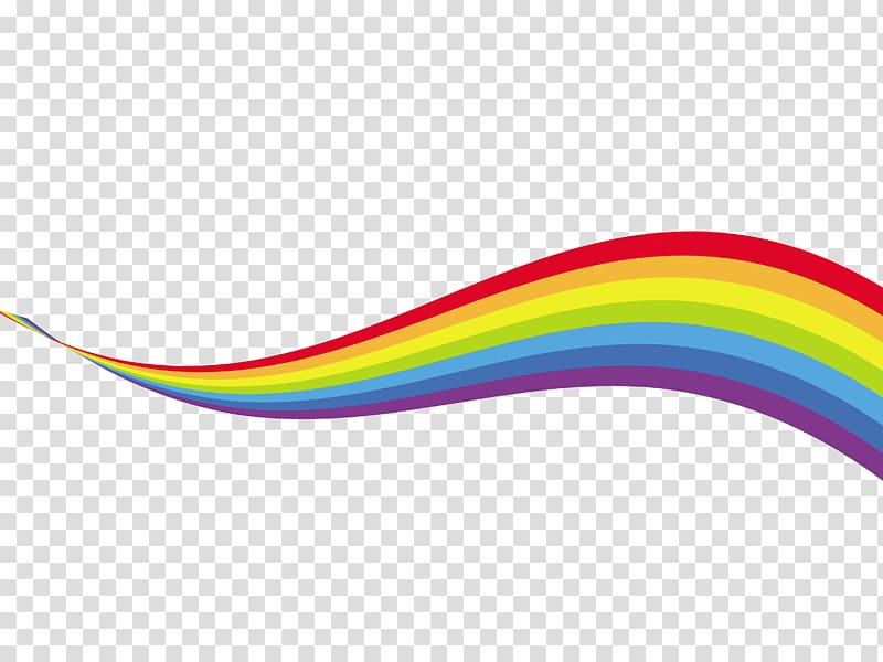 rainbow ribbons transparent background PNG clipart