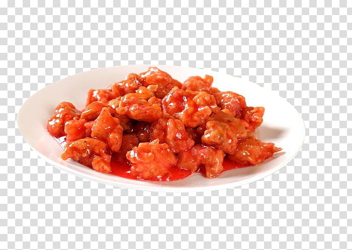 Sweet and sour Chinese cuisine u7cd6u918bu6392u9aa8 Pork ribs, Sweet and sour pork ribs transparent background PNG clipart