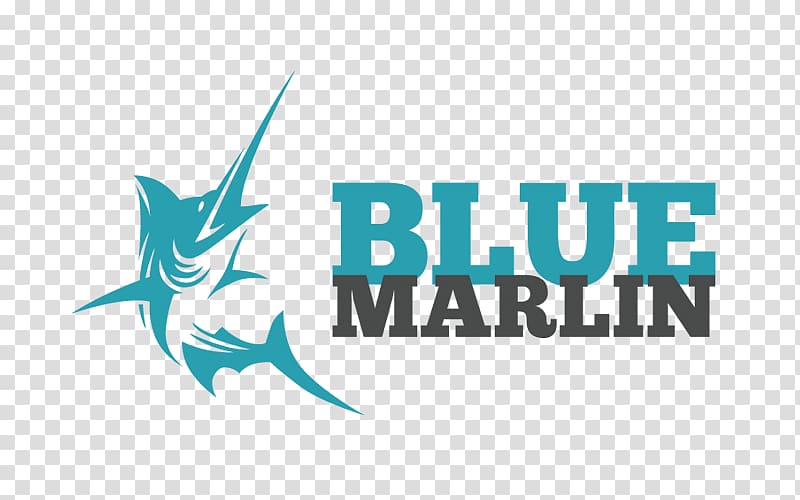 Logo Graphic design Brand, BLUE MARLIN transparent background PNG clipart