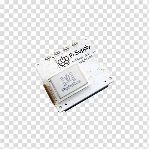 Raspberry Pi 3 Electronic paper E Ink Display device, papirus transparent background PNG clipart