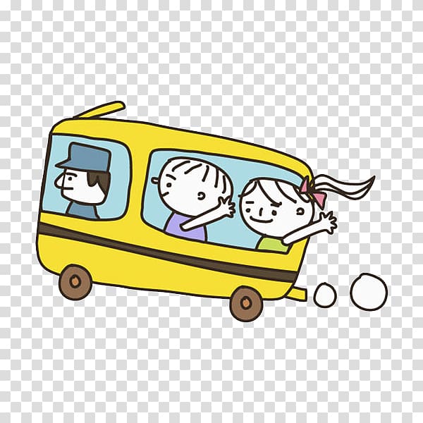 Bus Motor vehicle, Yellow bus transparent background PNG clipart