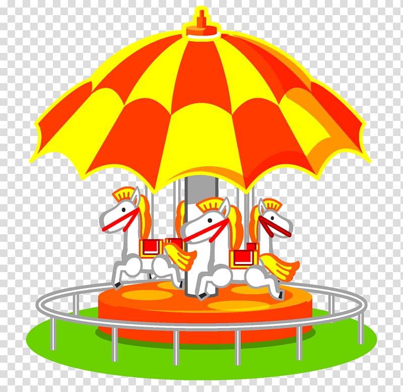 Carousel Amusement park , merry-go-round transparent background PNG clipart