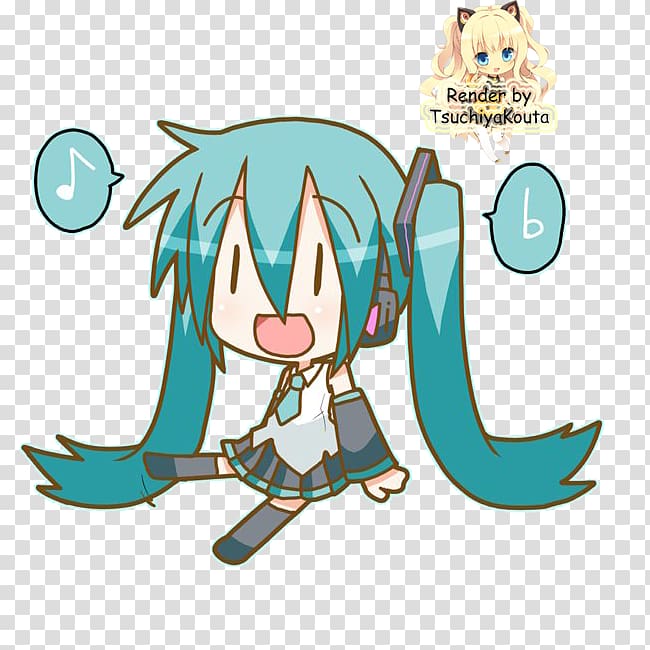 hatsune miku chibi render