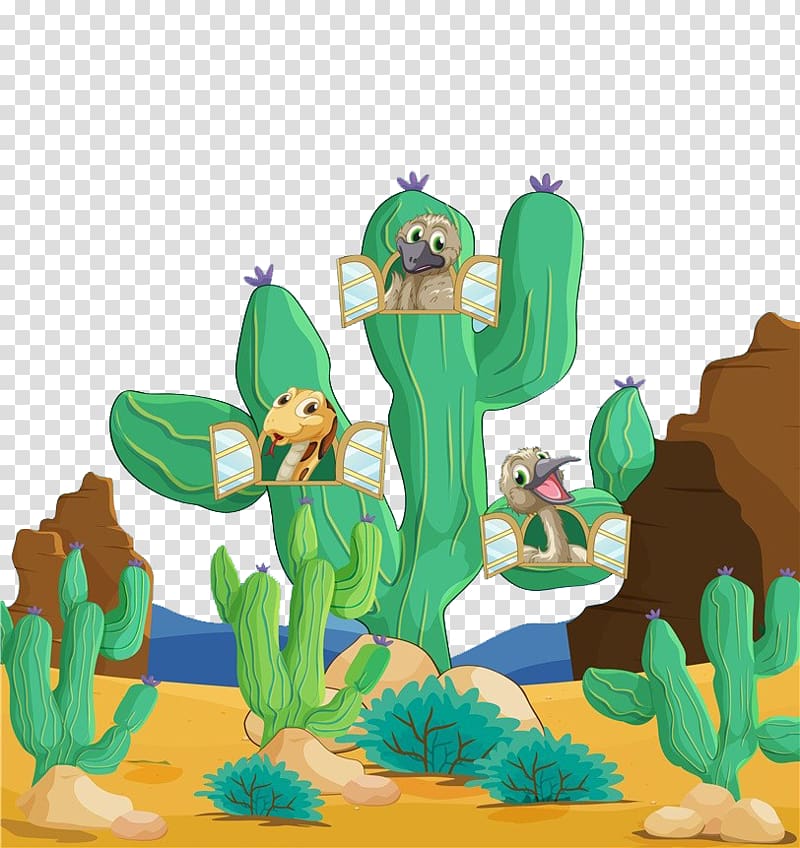 Desert Xerocole Animal , Desert plants and animals transparent background PNG clipart