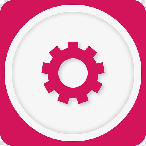 settings icon , pink wheel symbol , Setting 2 transparent background PNG clipart