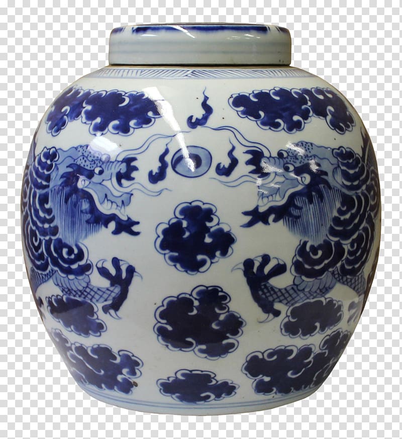 Blue and white pottery Ceramic Vase Porcelain, the blue and white porcelain transparent background PNG clipart