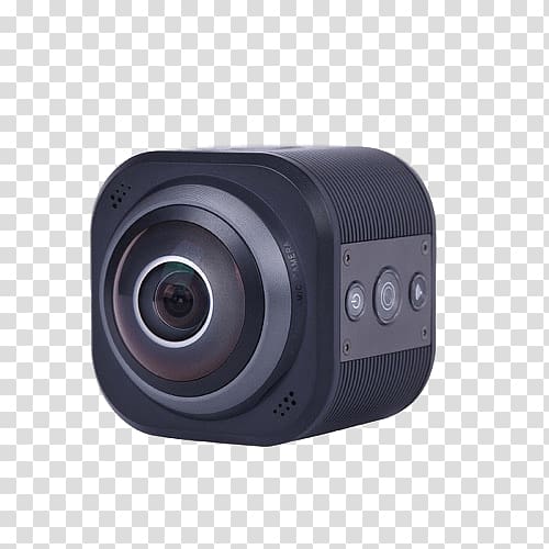 black and gray action camera illustration, Camorama 4K Action VR 360 Camera transparent background PNG clipart