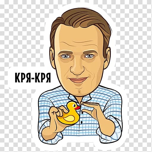 Alexei Navalny Telegram Sticker Messaging apps Politician, Politics Of Russia transparent background PNG clipart