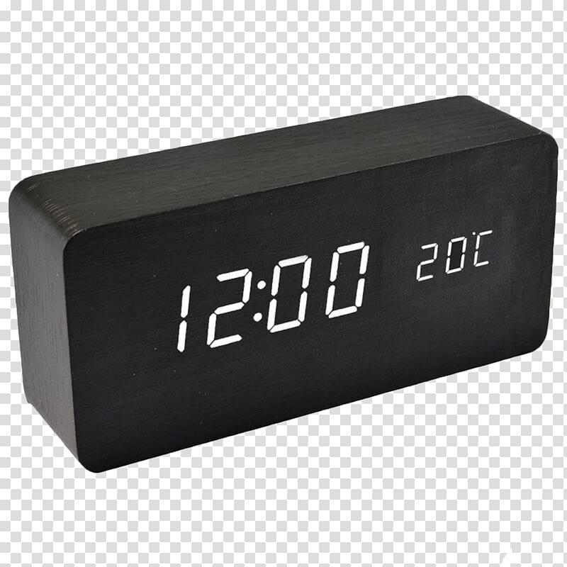 Light-emitting diode Alarm clock Table, TIMESS alarm clock transparent background PNG clipart