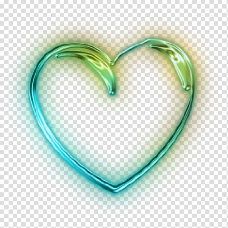 Heart Green, Watercolor aqua transparent background PNG clipart