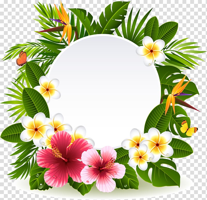 Flower , Flowers and foliage decoration transparent background PNG clipart