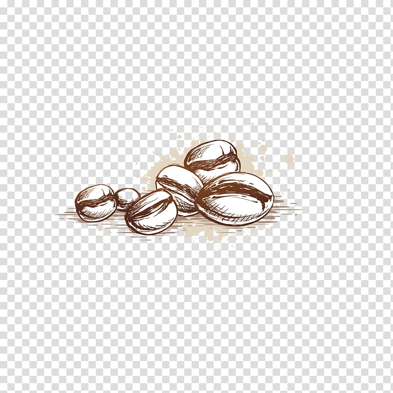 coffee beans illustration, Coffee cup Cafe Coffee bean, coffee beans transparent background PNG clipart