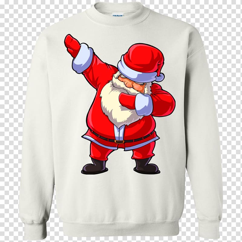 T-shirt Hoodie Santa Claus Dab Sweater, T-shirt transparent background PNG clipart