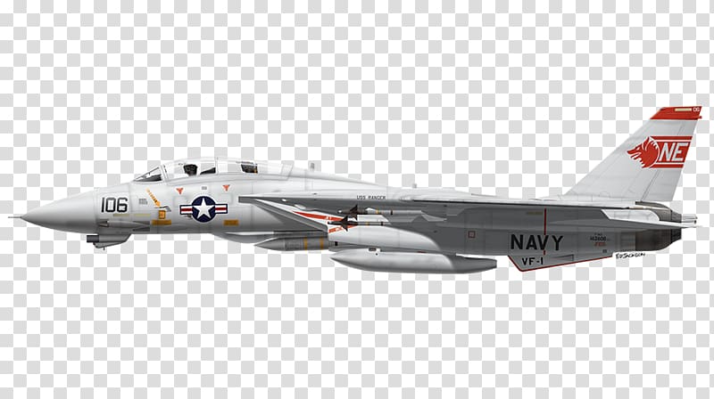 Fixed-wing aircraft Grumman F-14 Tomcat Airplane Military aircraft, war plane transparent background PNG clipart