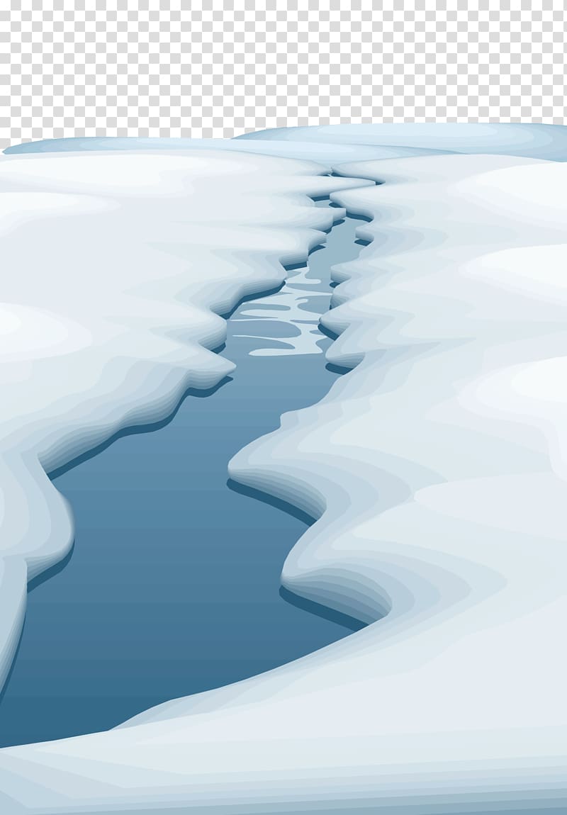 Poster Glacier , Small river in winter transparent background PNG clipart