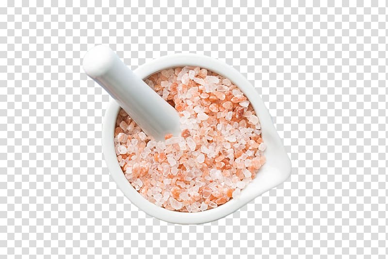 Himalayas Khewra Salt Mine Pesto Himalayan salt, The thick salt in a white porcelain bowl transparent background PNG clipart