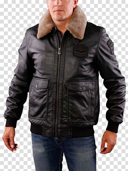 Leather jacket Raincoat Clothing Gore-Tex, Heavy Bomber transparent background PNG clipart