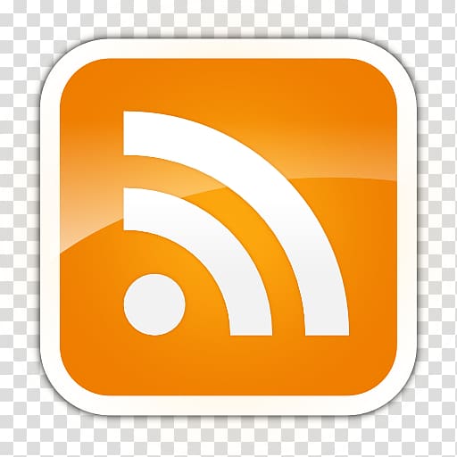 RSS Web feed Computer Icons Iconfinder, Orange Feed Icon transparent background PNG clipart