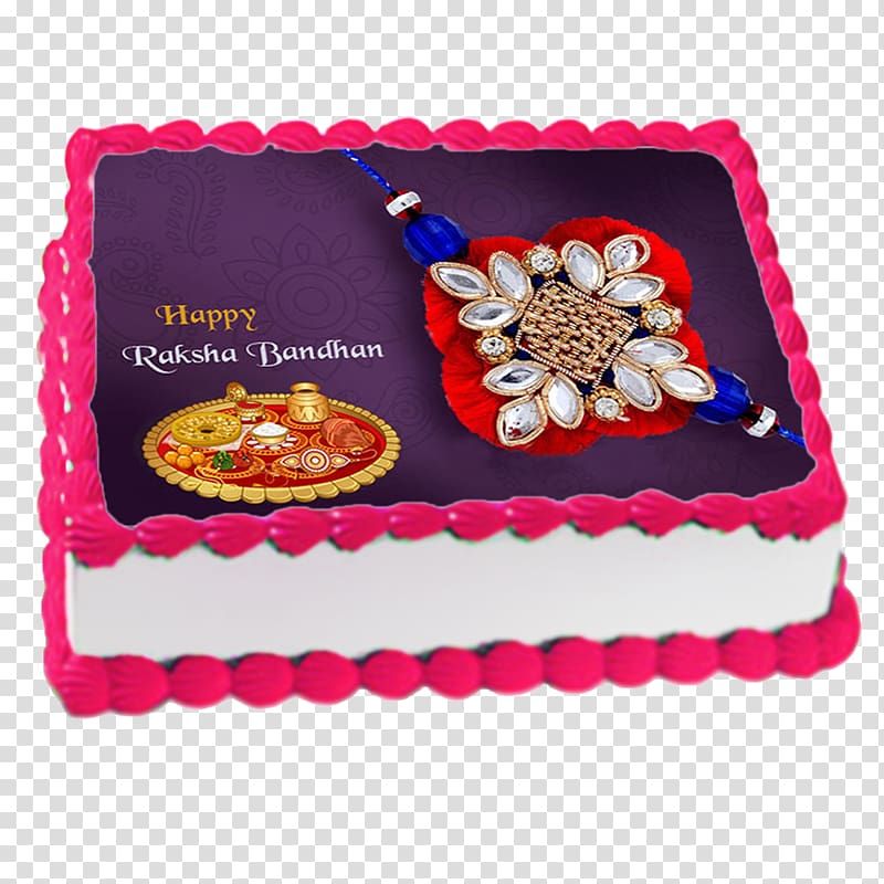 Cake decorating Bakery Cupcake Raksha Bandhan, rakhi brother sister transparent background PNG clipart