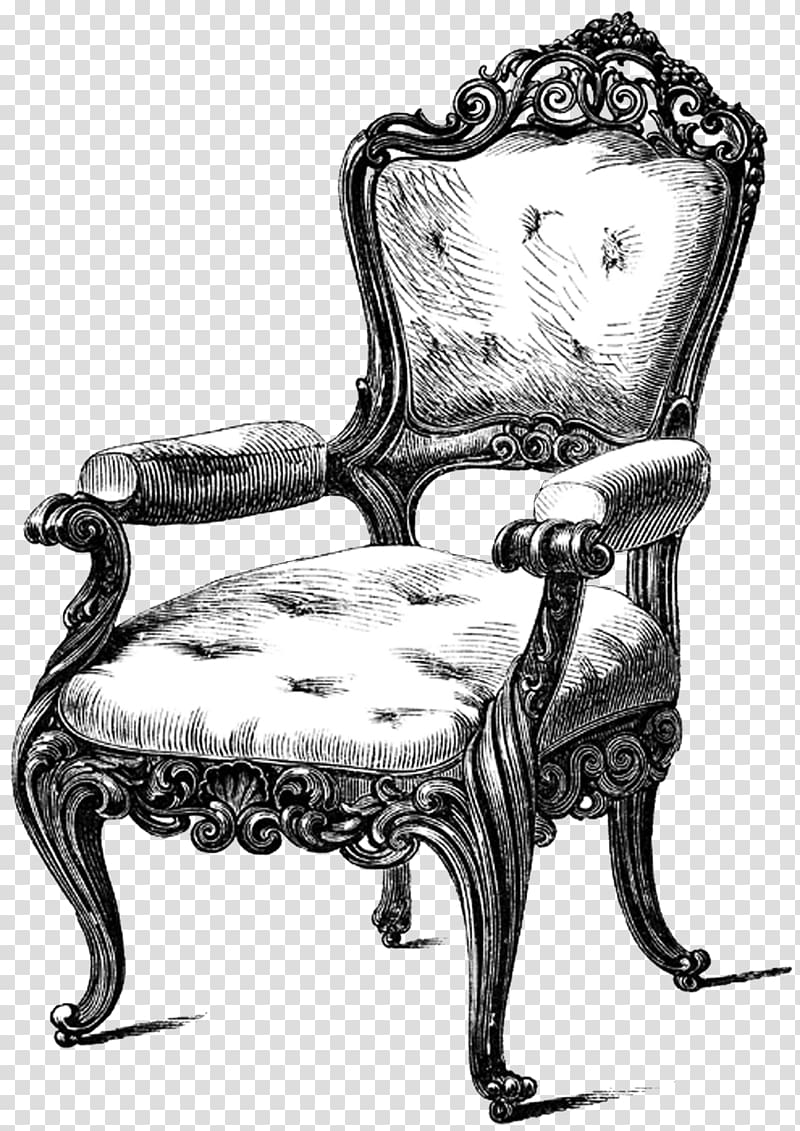 Table Chair Antique furniture Drawing Couch, armchair transparent background PNG clipart