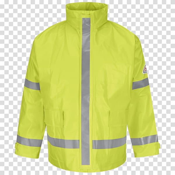 High-visibility clothing Jacket Raincoat Workwear, jacket transparent background PNG clipart