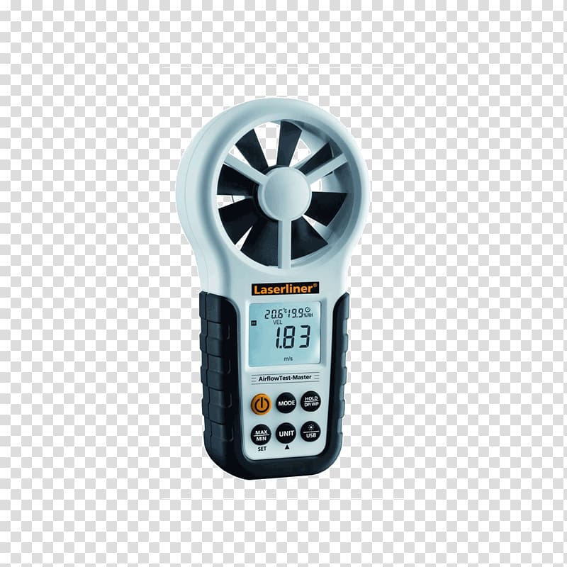 Anemometer Measurement Wind speed Airflow Volumetric flow rate, airflow transparent background PNG clipart