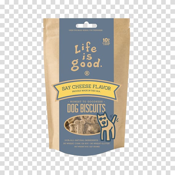 Dog biscuit Life is Good Company, Say Cheese transparent background PNG clipart