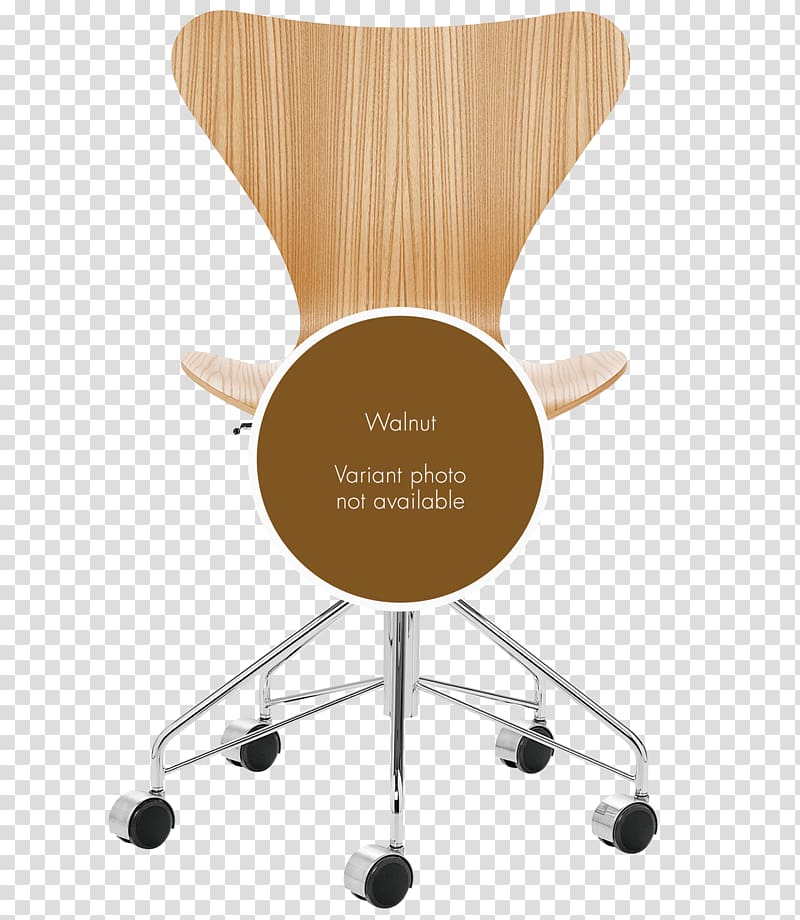 Office & Desk Chairs Table Ant Chair Model 3107 chair Swivel chair, chair wheel transparent background PNG clipart