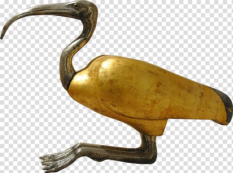 Sculpture 01504 Water bird, gold figures transparent background PNG clipart