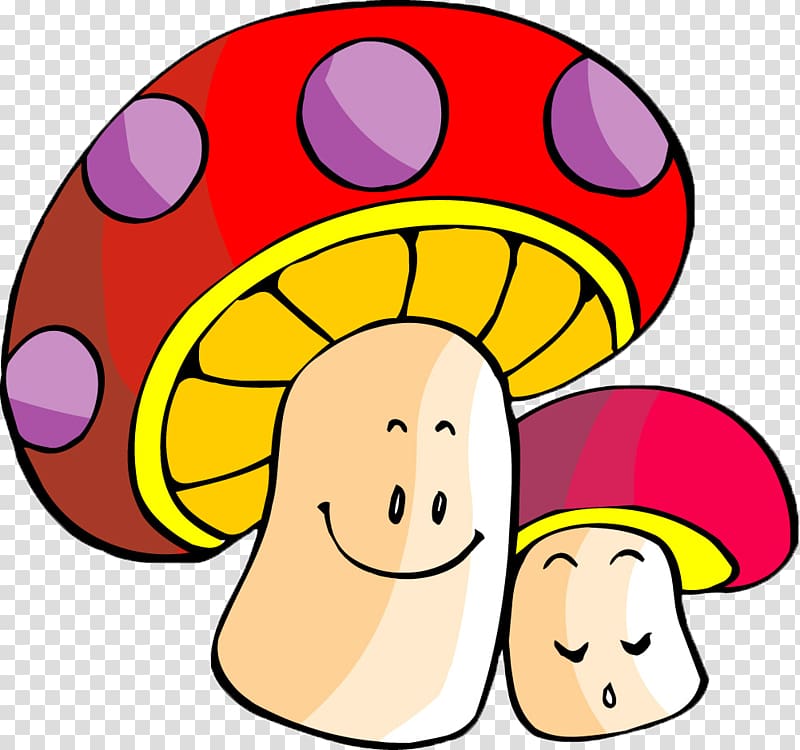 Mushroom Stroke Child Food, mushroom,color,Fungus,lovely,Cartoon transparent background PNG clipart