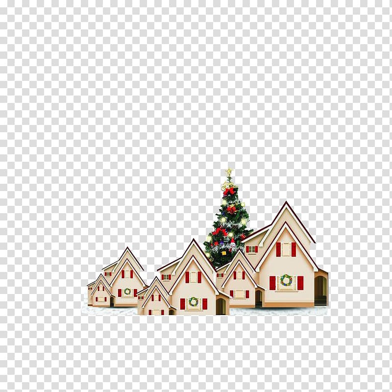 Christmas Eve Igloo Christmas tree, Christmas igloo transparent background PNG clipart