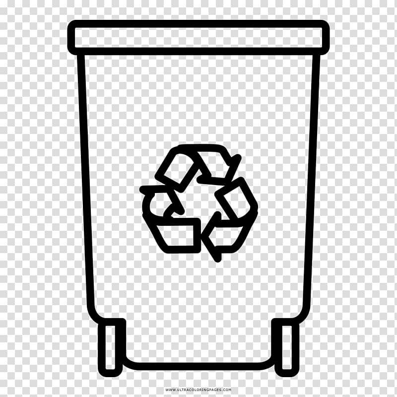 Yellow recycling bin with recycle symbol watercolor drawing isolated on  white background. Recycle bin clipart. Rubbish can vector illustration.  Simple garbage can hand drawn cartoon 11064787 Vector Art at Vecteezy