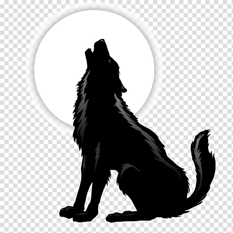 Gray wolf Coyote Silhouette , wolf transparent background PNG clipart