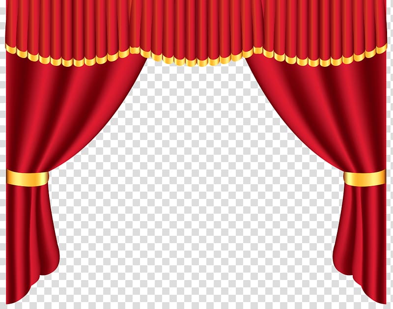 red curtain , Window treatment Curtain , red curtains transparent background PNG clipart