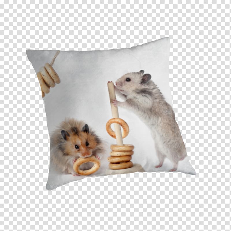 Rodent Hamster Rat Throw Pillows Cushion, small hamster transparent background PNG clipart