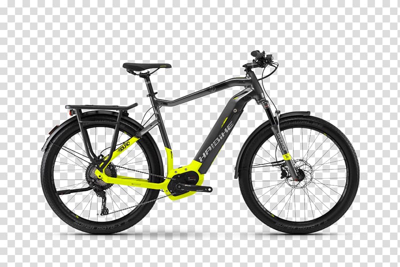 Electric bicycle Haibike Mountain bike Hybrid bicycle, trekking transparent background PNG clipart