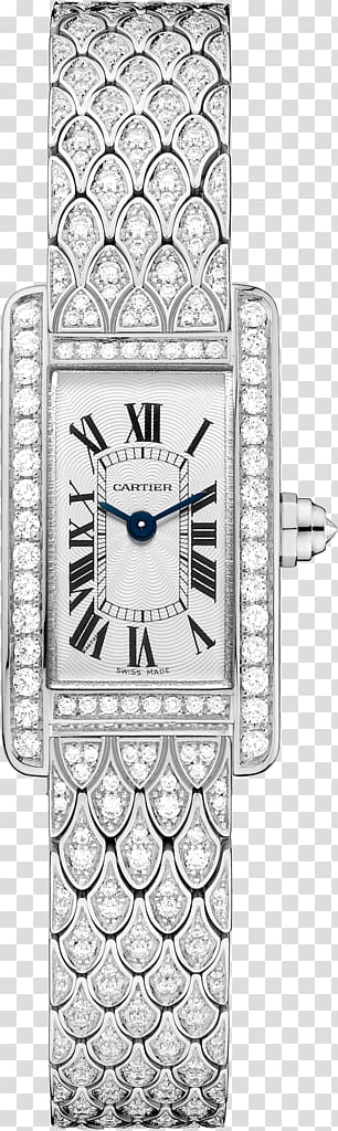 Cartier Tank Watch Colored gold, Span And Div transparent background PNG clipart